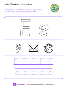 worksheet-Letter-Recognition-(E)---Earth