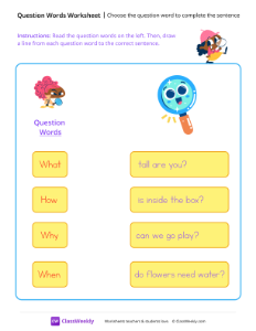 worksheet-Choose-the-question-word-to-complete-the-sentence---Young-Detective