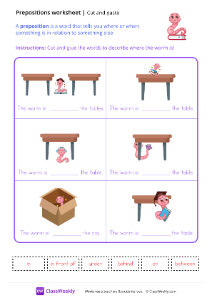 worksheet-Cut-and-Paste-Prepositions---Book-Worm