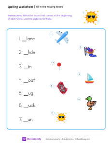 worksheet-Fill-in-the-missing-letters---Sun