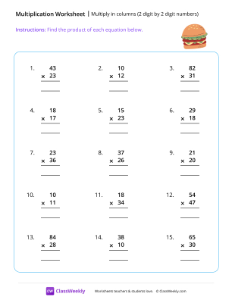 worksheet-Multiply-2-by-2-digits---Burger