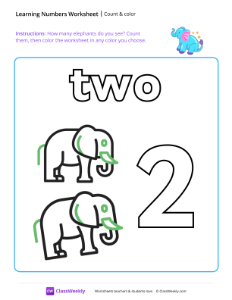 worksheet-Count-and-Color---Two