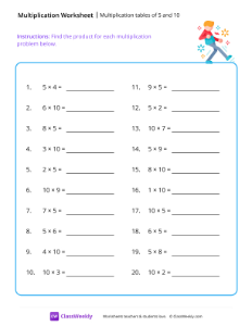 worksheet-Multiplication-tables-(5-and-10)---Dance