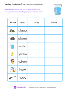 worksheet-Practice-words-(say-and-write)---Water