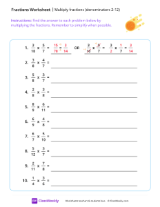 worksheet-Multiply-Fractions-(Denominators-2-12)---Comet