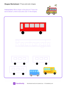 worksheet-Trace-and-color-shapes---Rectangle