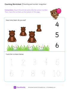 worksheet-Counting-and-number-recognition-(4)---Teddy