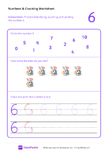 worksheet-Counting-and-Tracing-Numbers:-6