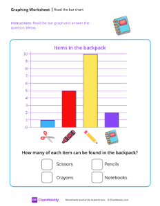 Read The Bar Chart - Notebook-worksheet