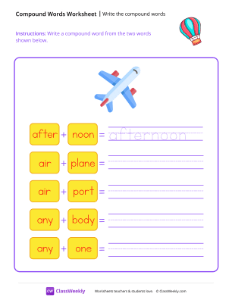 worksheet-Write-the-compound-words---Hot-Air-Balloon