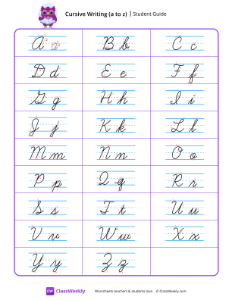 worksheet-Cursive-Writing-A-to-Z---Student-Guide