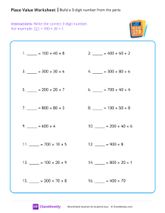 worksheet-Build-a-3-digit-number-from-the-parts---Calculator