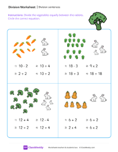 worksheet-Division-sentences---Broccoli