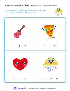 worksheet-Matching-Letters-to-Beginning-Sounds---Umbrella