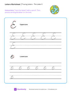 Cursive E-worksheet