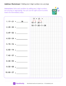 worksheet-Adding-two-2-digit-Numbers-(no-carrying)---Smart-Calculator