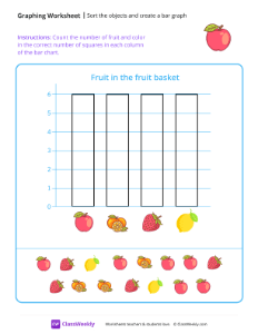 Sort the objects and create a bar graph - Apple-worksheet