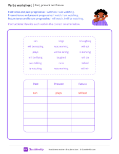 Past, Present and Future - Teeth-worksheet