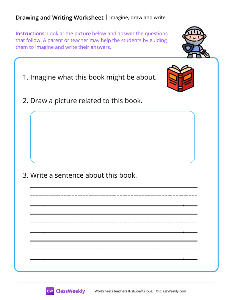 worksheet-Imagine,-draw-and-write---Knight