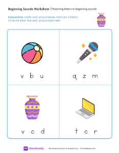 worksheet-Matching-Letters-to-Beginning-Sounds---Vase