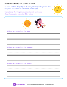 worksheet-Past,-present-or-future---Sun