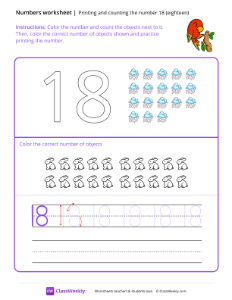 worksheet-Count-and-Print-(18)---Parrot-Branch