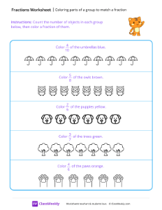 worksheet-Coloring-parts-of-a-group-to-match-a-fraction---Wave