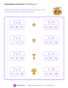 worksheet-Multiply-by-7---Seven-Tigers