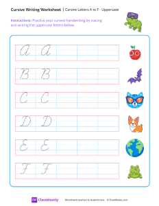 worksheet-Cursive-Letters-A-to-F---Uppercase