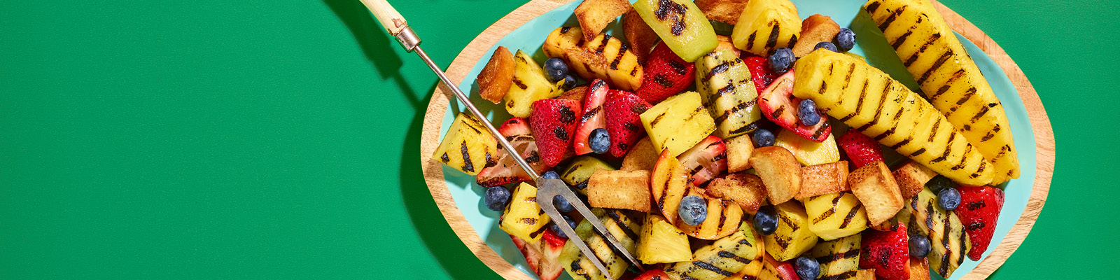 Grilled Fruit Panzanella 