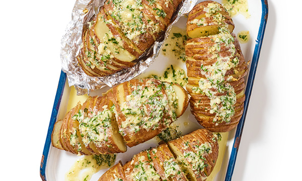 Grilled Hasselback Potatoes