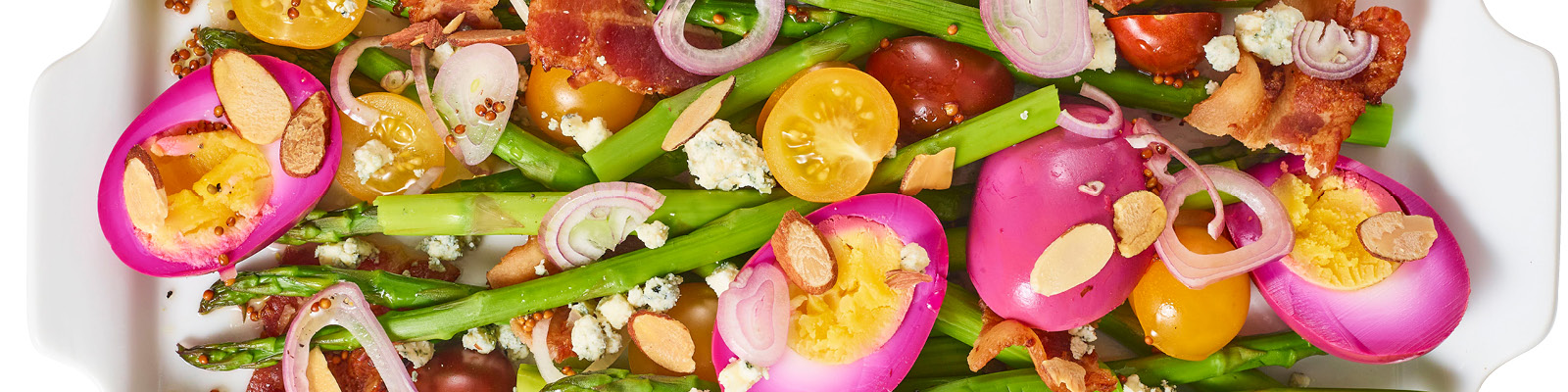 Asparagus & Bacon Salad with Easter Eggs 