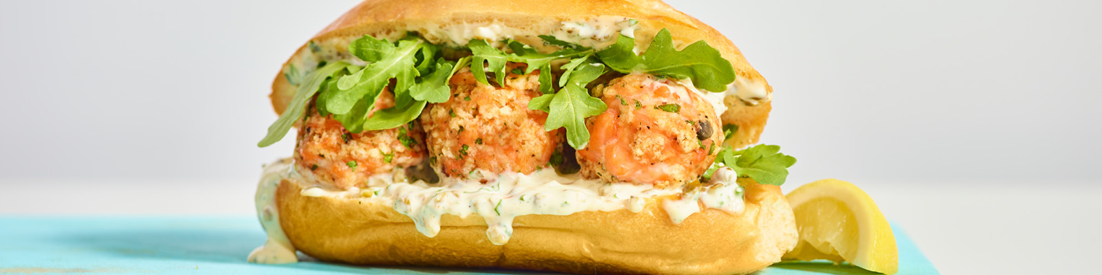 Salmon Meatball Subs with Fresh Tartar Sauce