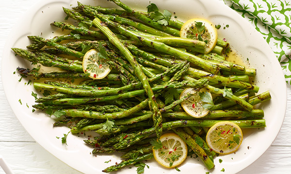 Grilled Asparagus with Garlic Butter