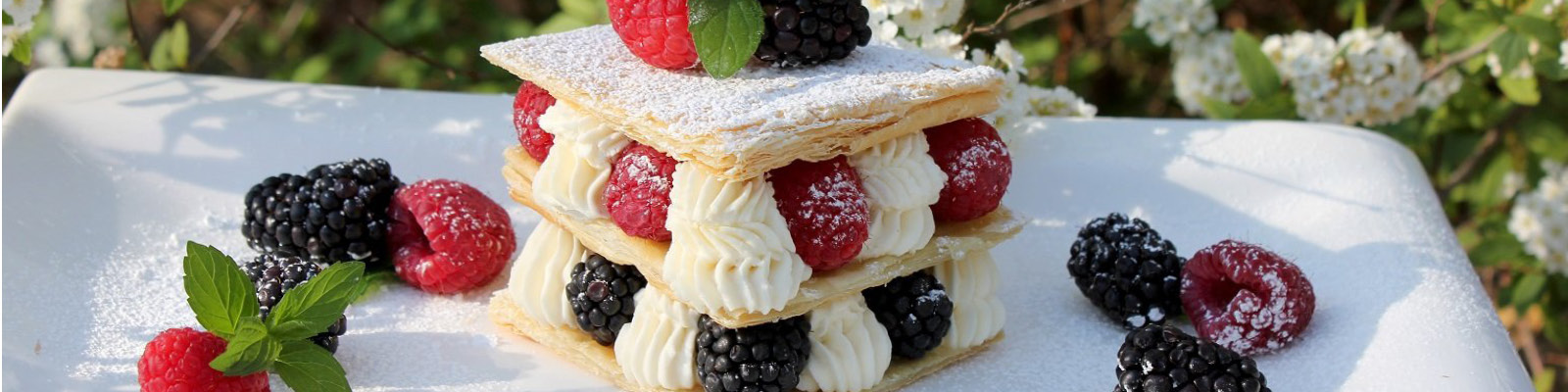 Millefoglie with Mixed Berries & Mascarpone Cream