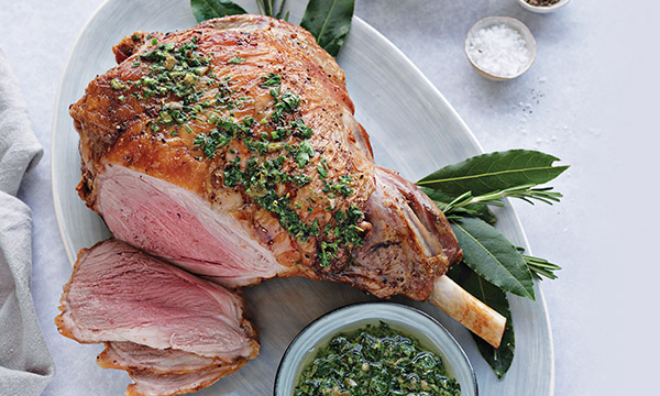 Leg of Lamb with Salsa Verde