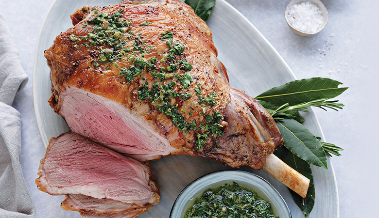 Leg of Lamb with Salsa Verde