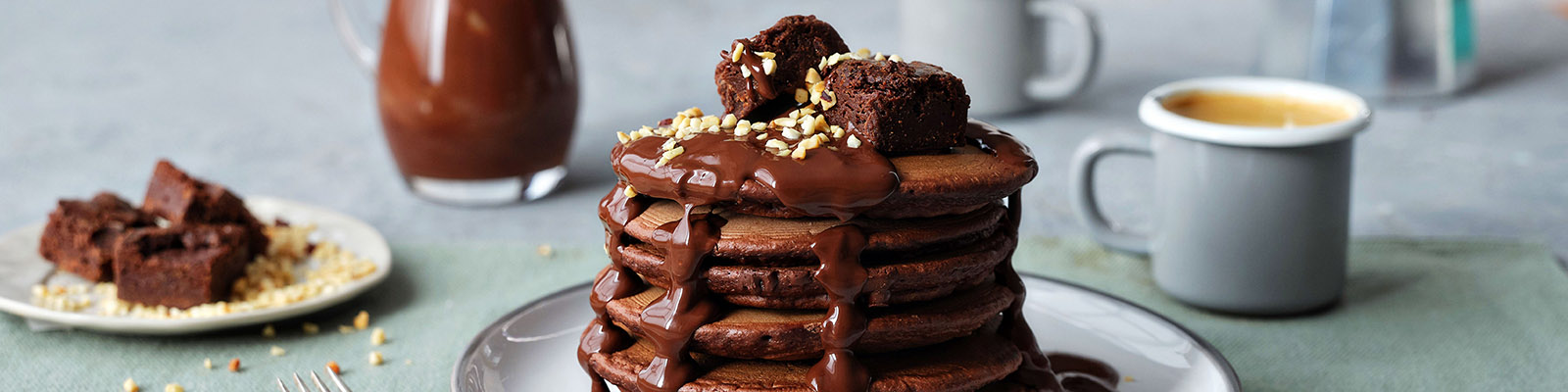 Triple Chocolate Pancakes