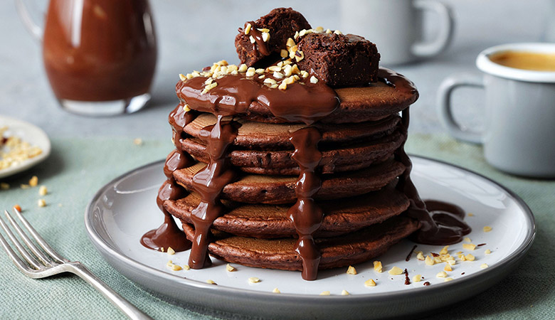 Triple Chocolate Pancakes