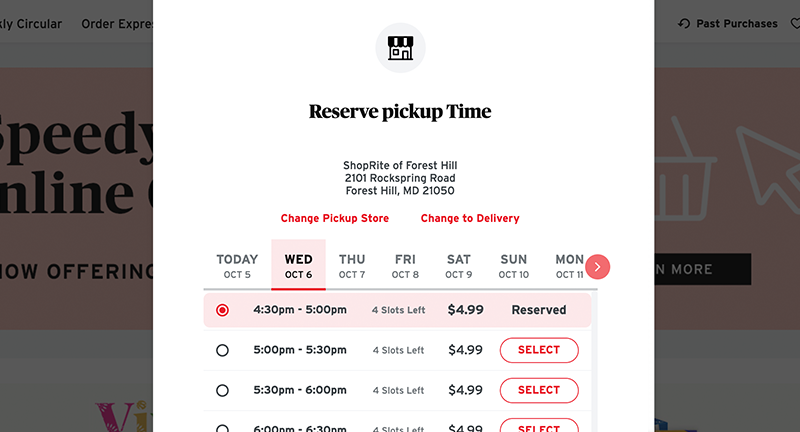 reserve timeslot