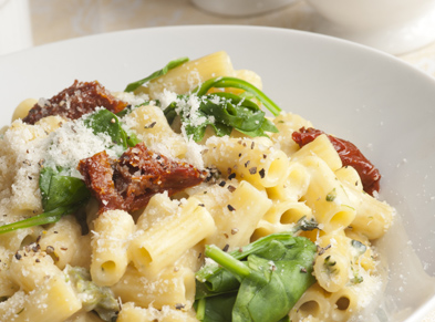 Artichoke and Sun Dried Tomato Pasta