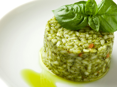 Brown Rice and Arugula Pesto