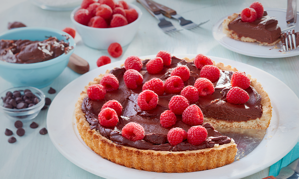 Raspberry Chocolate Cream Tart