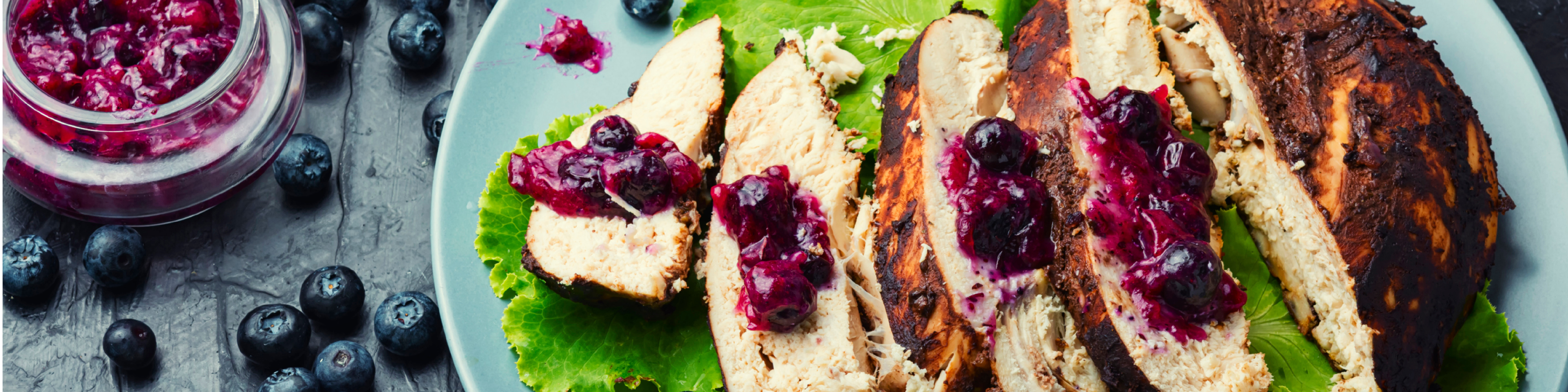 Blueberry Glazed Chicken Thighs