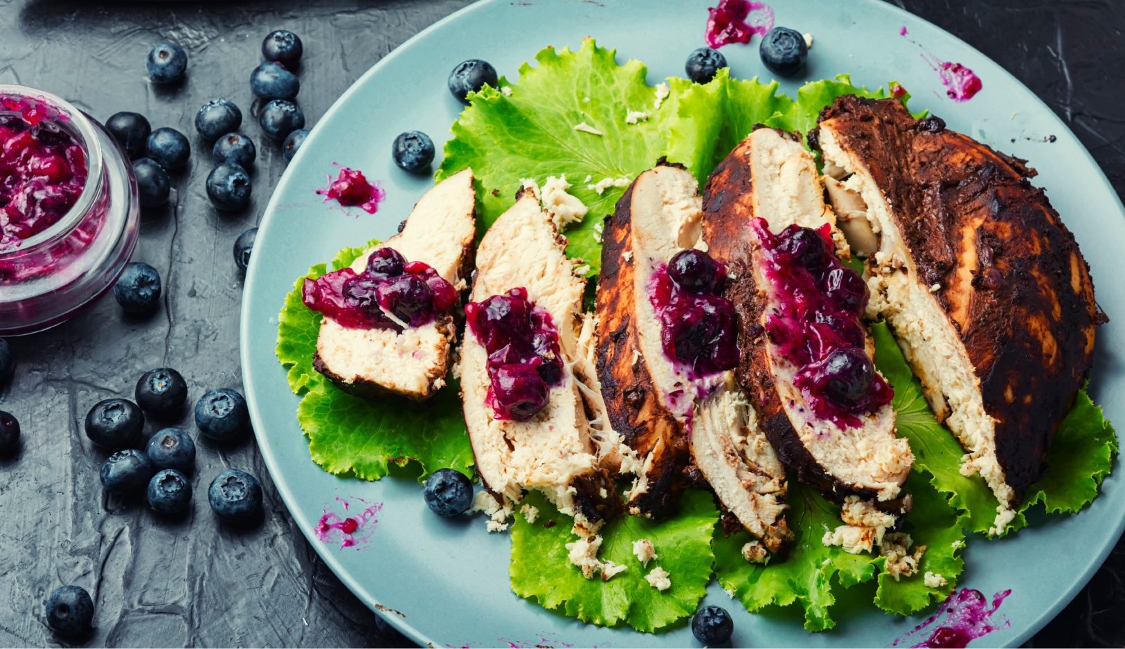 Blueberry Glazed Chicken Thighs