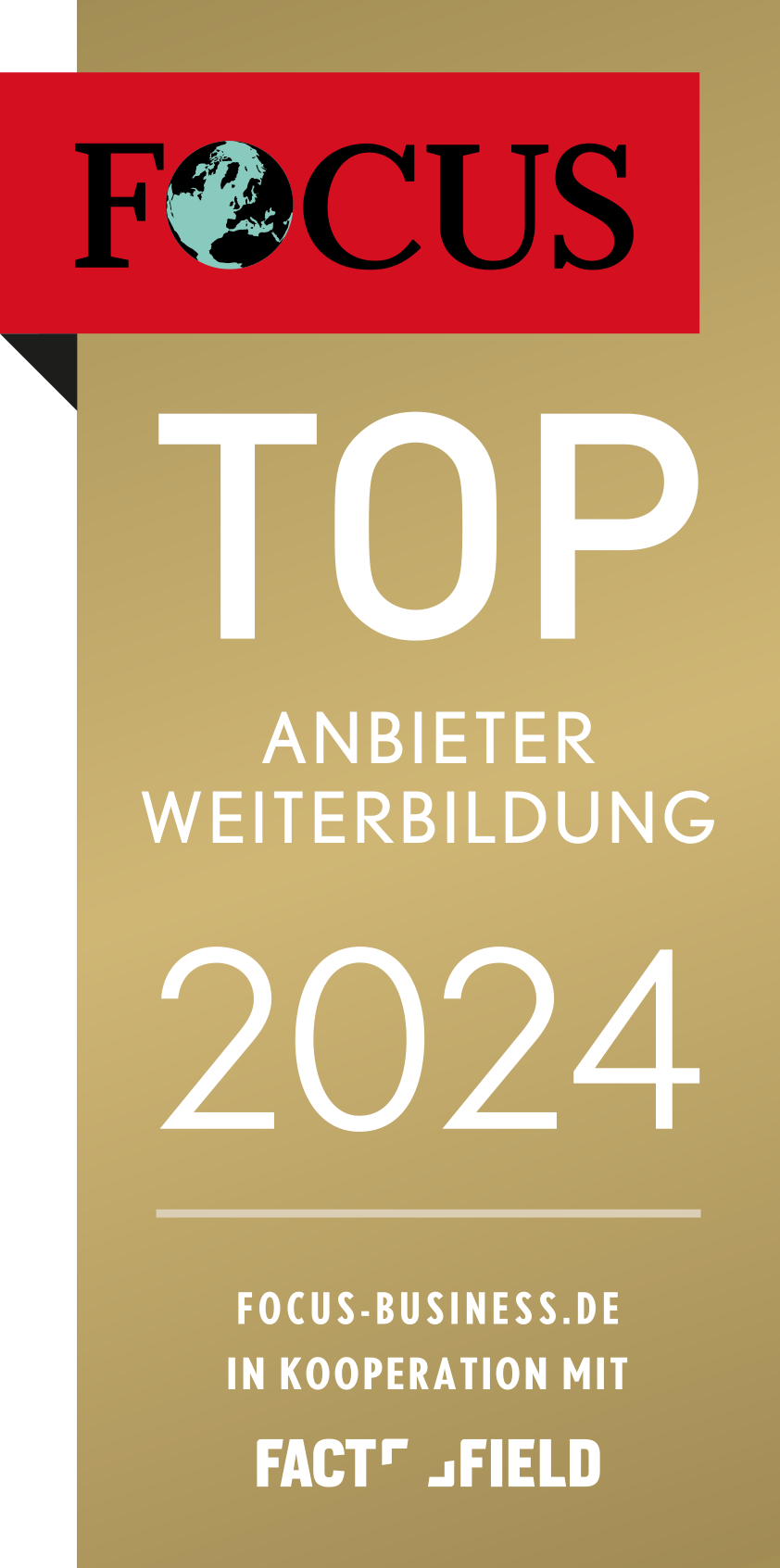 FOCUS-Siegel als exzellenter TOP-Anbieter für Weiterbildung 2024 - Zertifizierte Seminare und Fernkurse