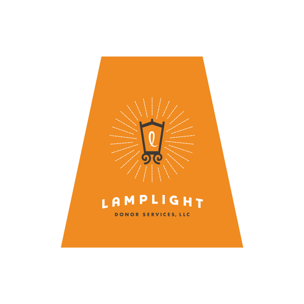 Lamplight logo with flame