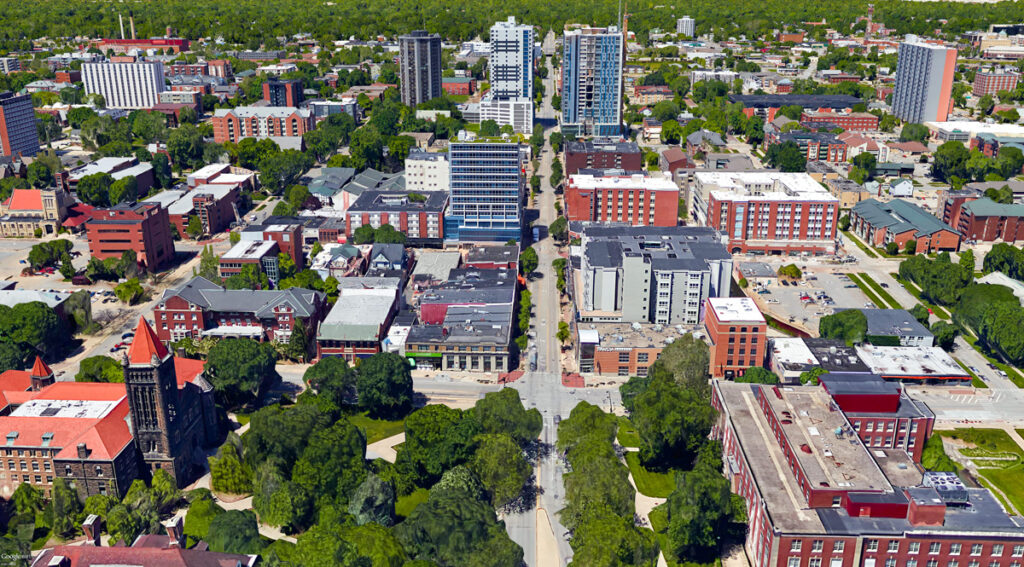 City of Champaign arial photo