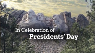 In celebration of Presidents' Day.