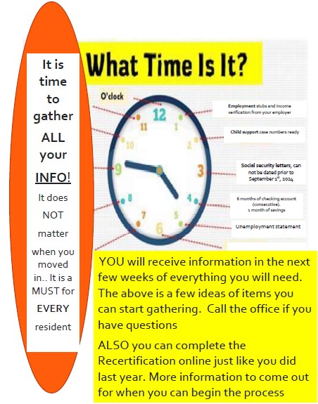 2026 Anuual Recertification flyer. All information on this flyer is listed above.